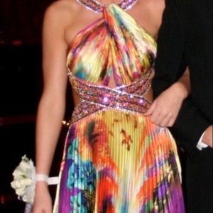 Jovani gown. Beautiful colors! Great gown!